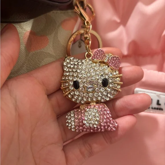 Hello Kitty Rhinestone Keychain - Picture 1 of 1